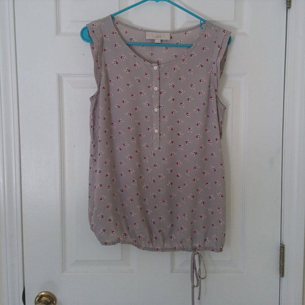Loft sleeveless blouse